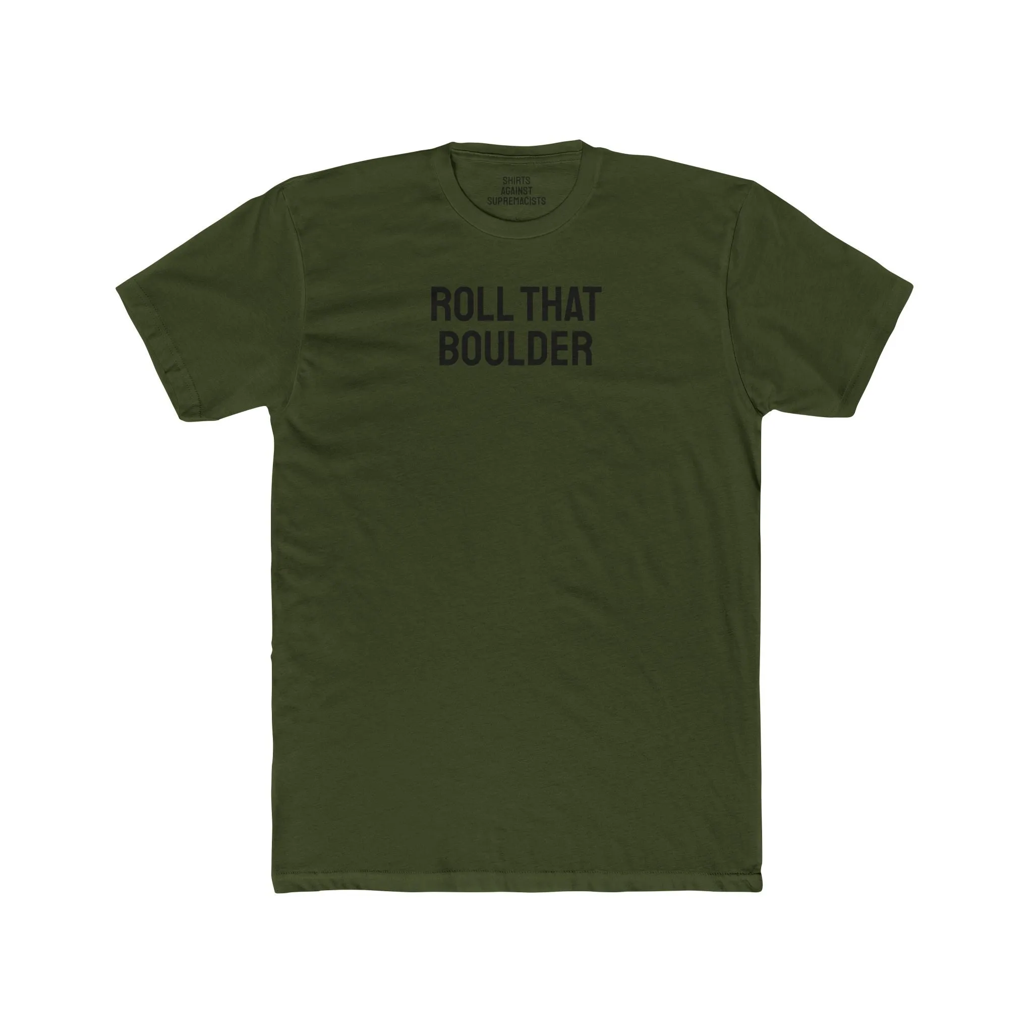 Roll That Boulder - Unisex Cotton Crew Tee