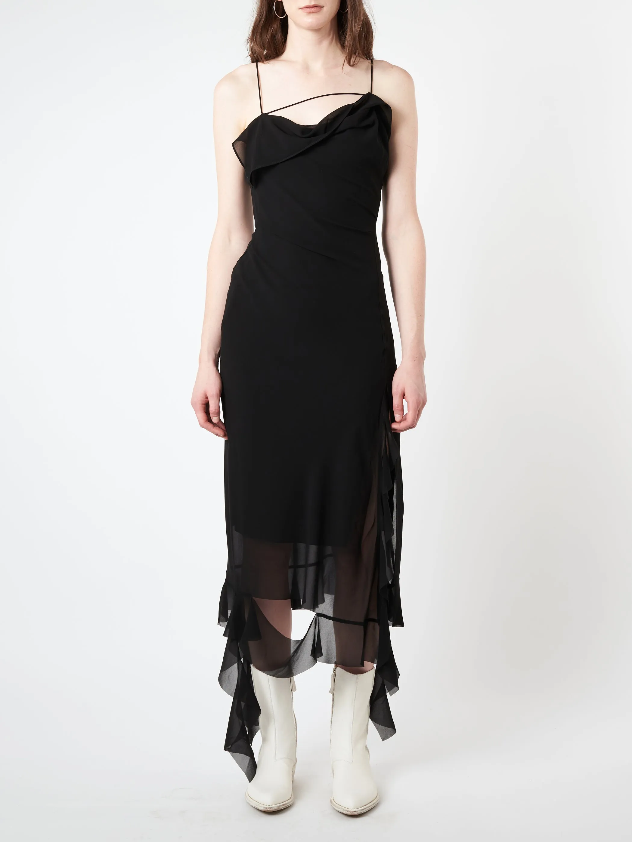 Ruffle Strap Dress