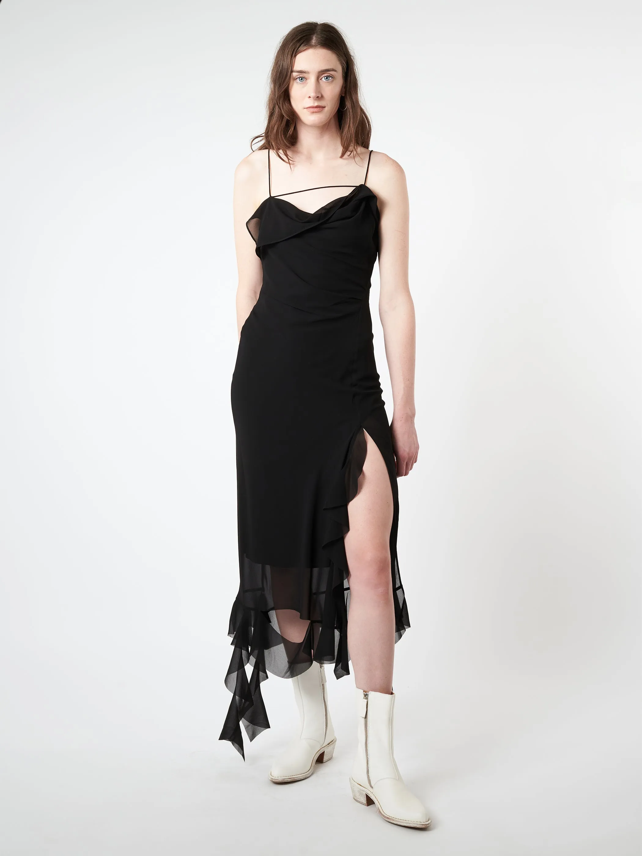 Ruffle Strap Dress