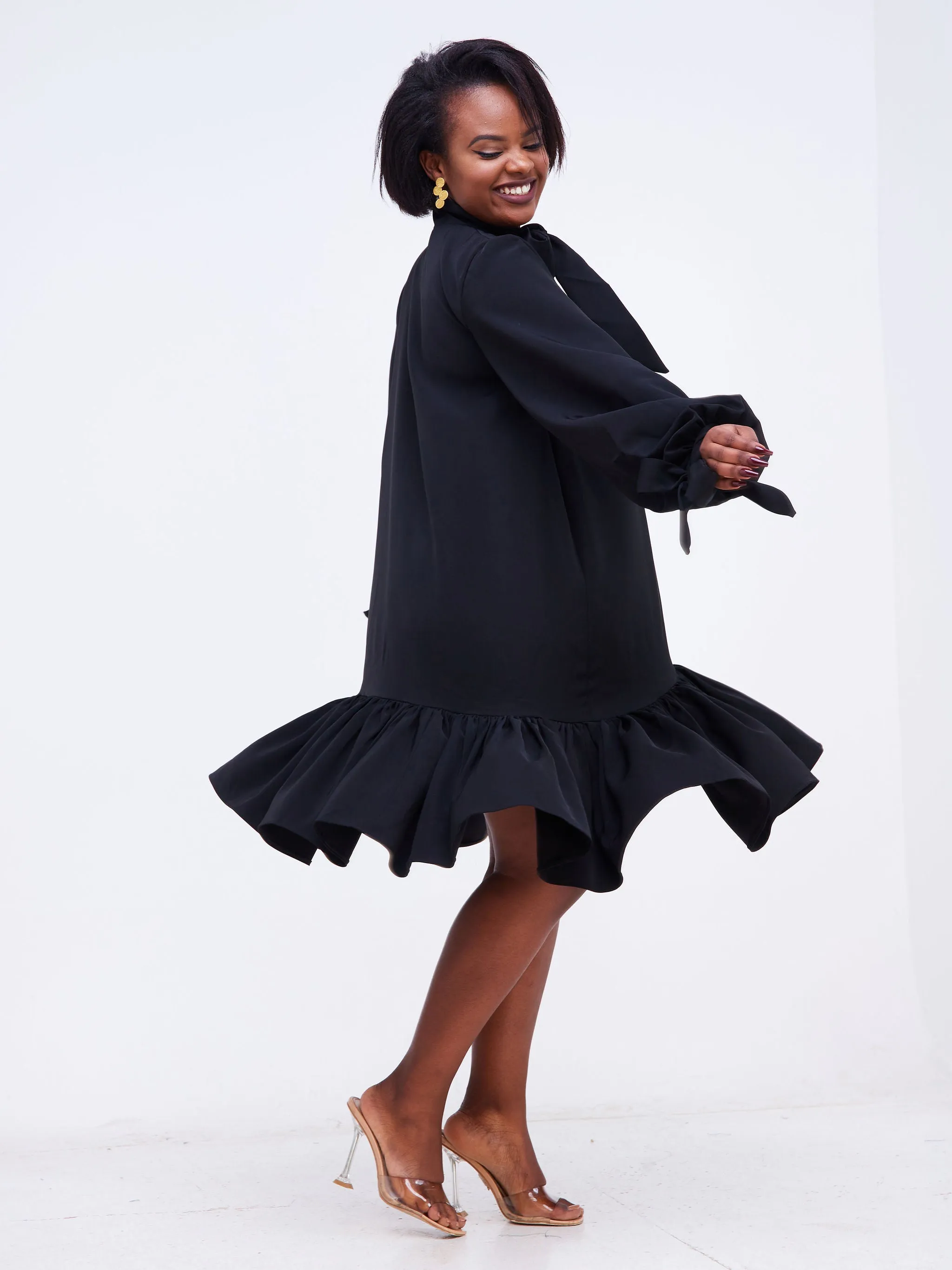 Ruro Shift Dress - Black