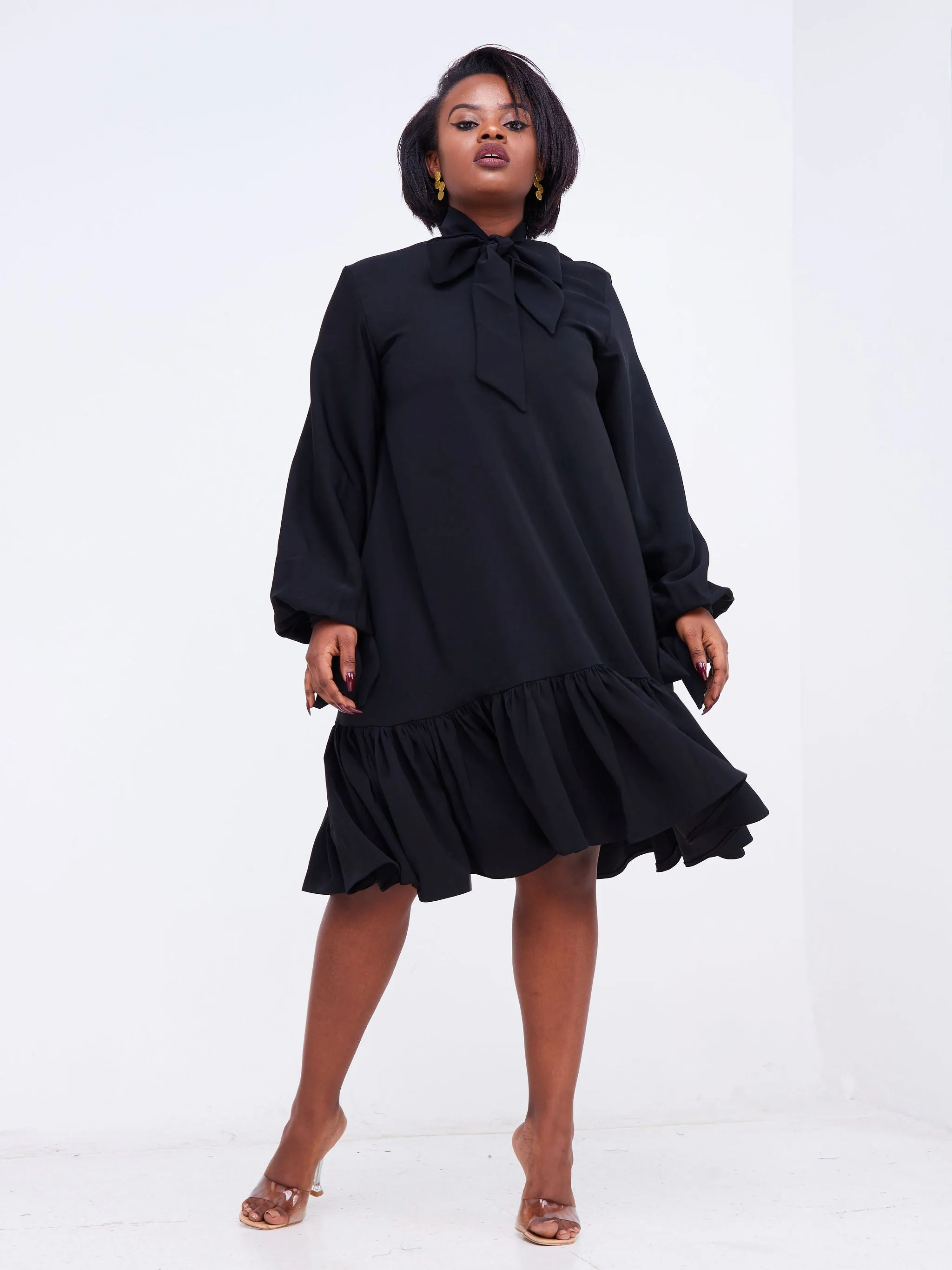 Ruro Shift Dress - Black