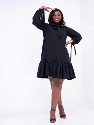 Ruro Shift Dress - Black