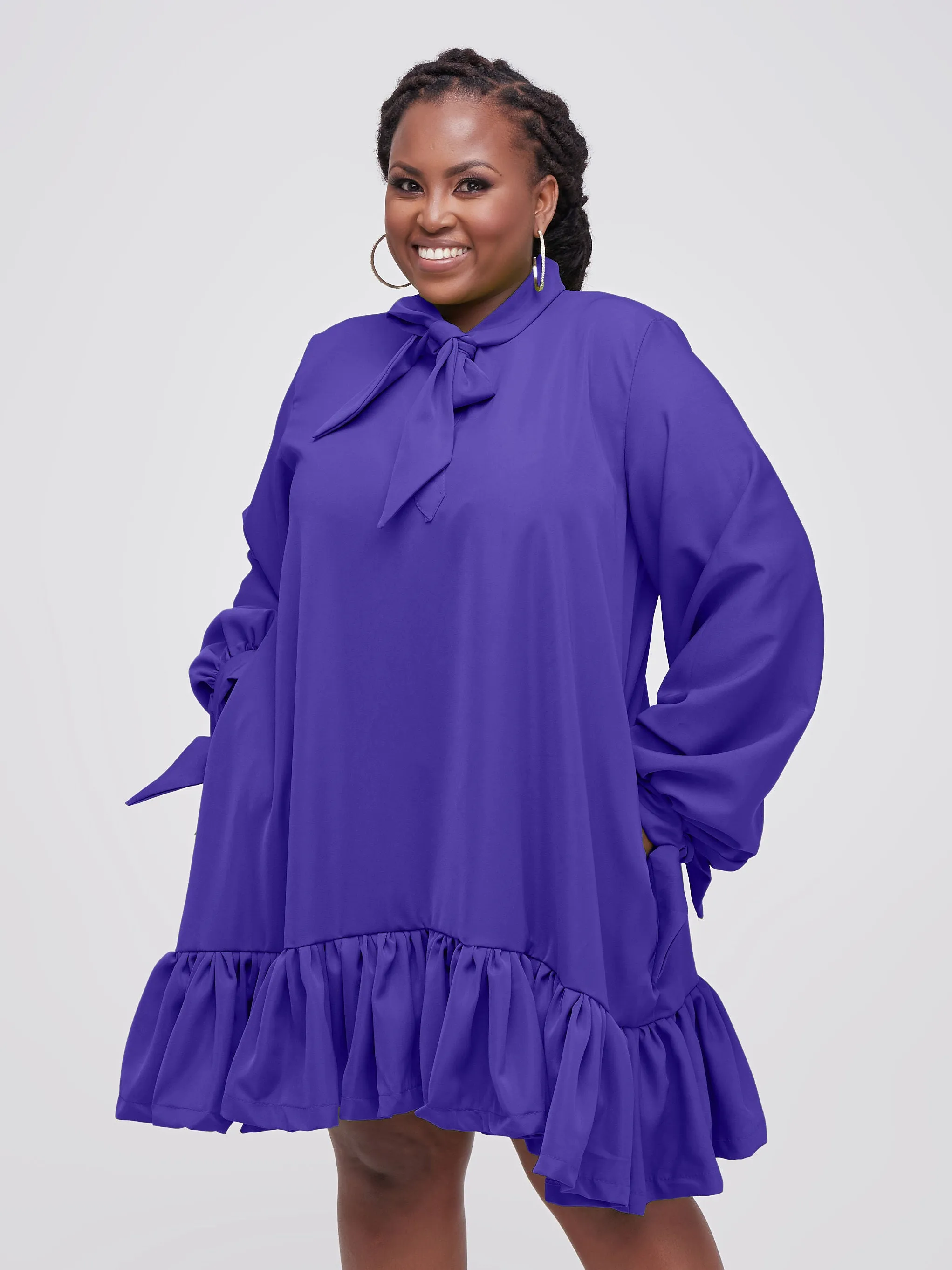 Ruro Shift Dress - Royal Purple
