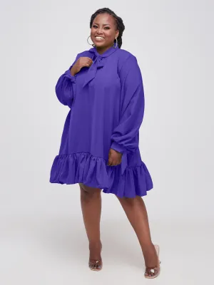 Ruro Shift Dress - Royal Purple