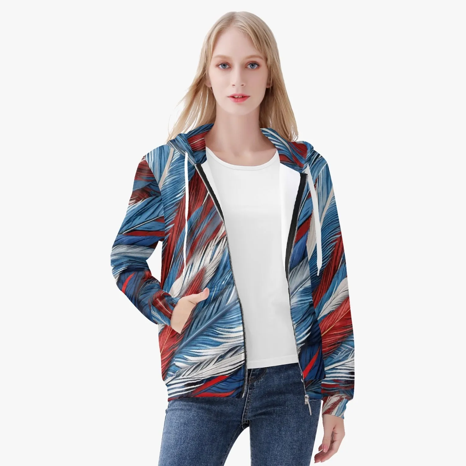 RWB Quill Women's Zip Up Hoodie