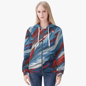 RWB Quill Women's Zip Up Hoodie