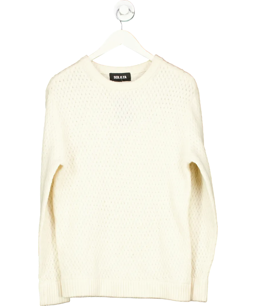 Ser.o.ya Cream Knit Sweater UK M