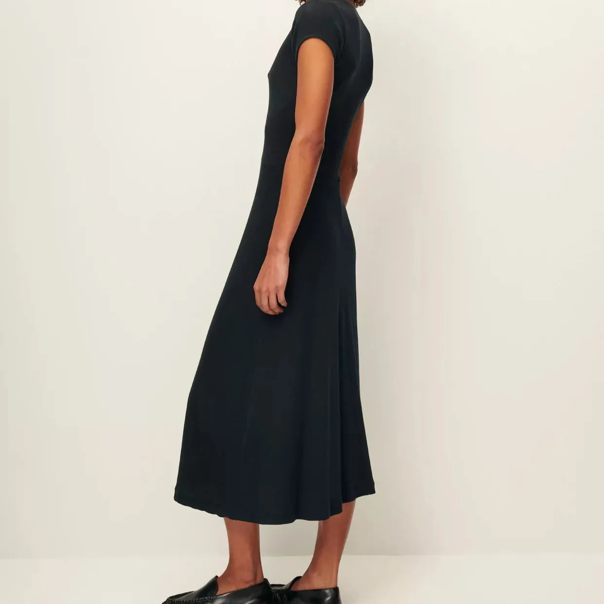 Sessun Nea Buttoned Mid Length Dress Moonless