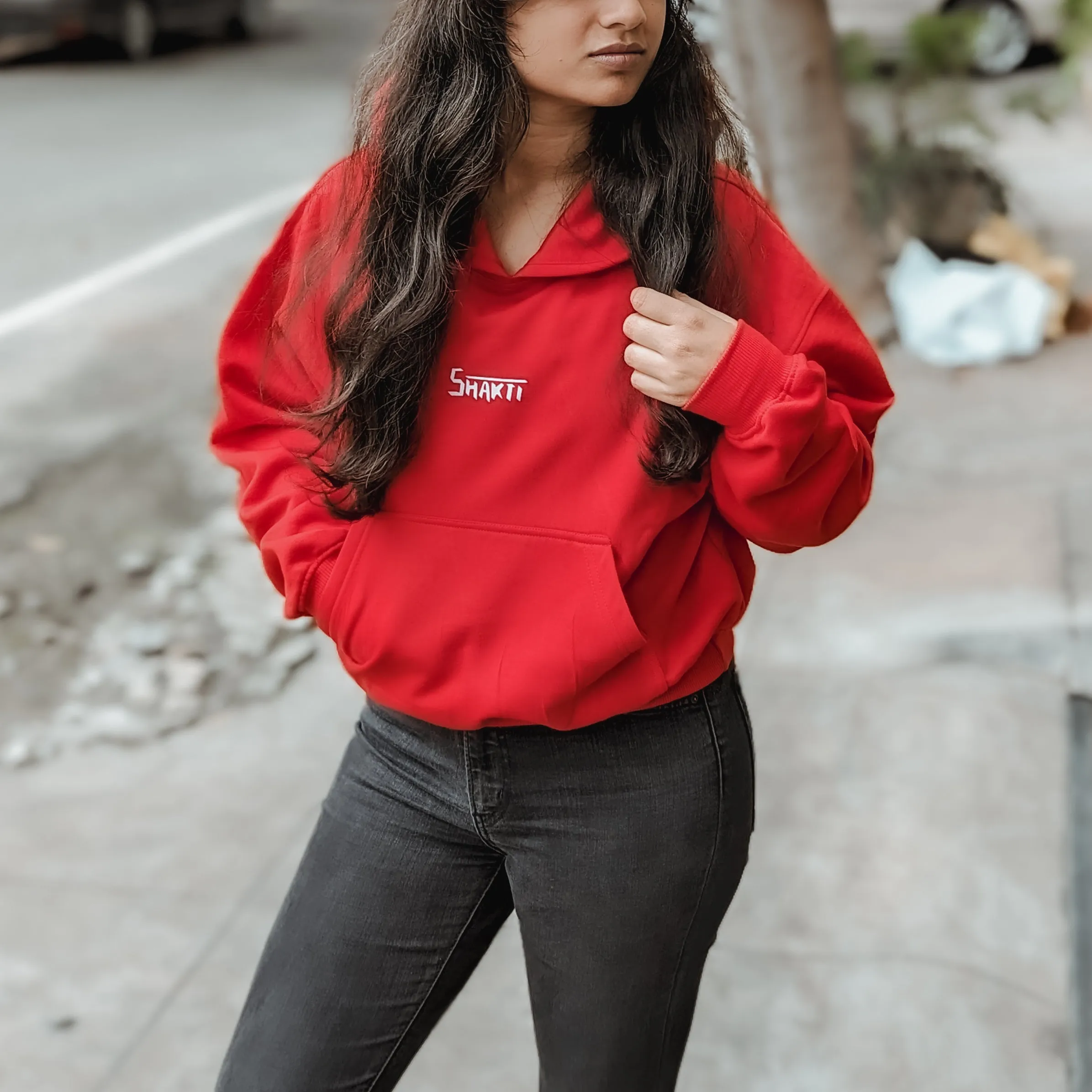 Shakti Red Hoodie - Women