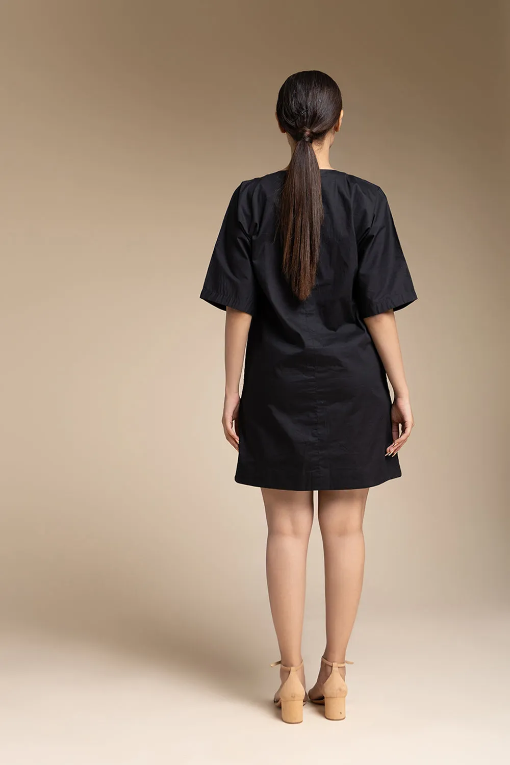 Shift Dress - Black