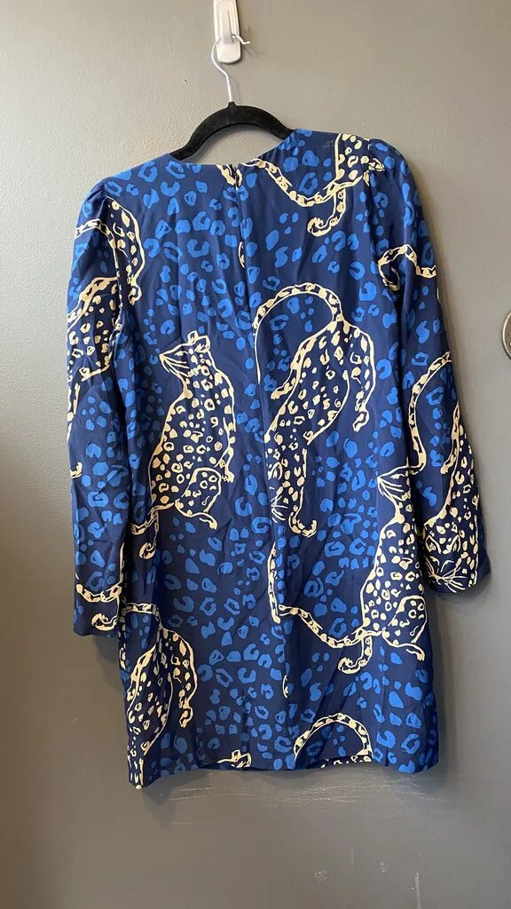 Silk Leopard Shift Dress