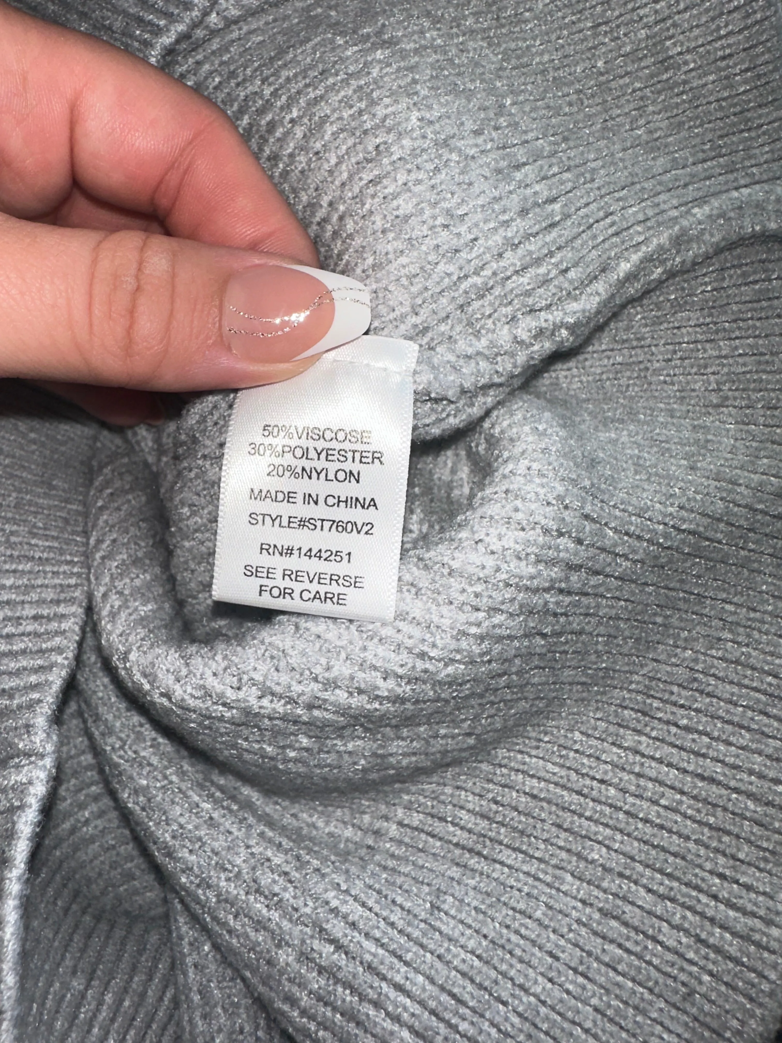 Sincerely Jules (Medium) Grey Knit Sweater Hoodie
