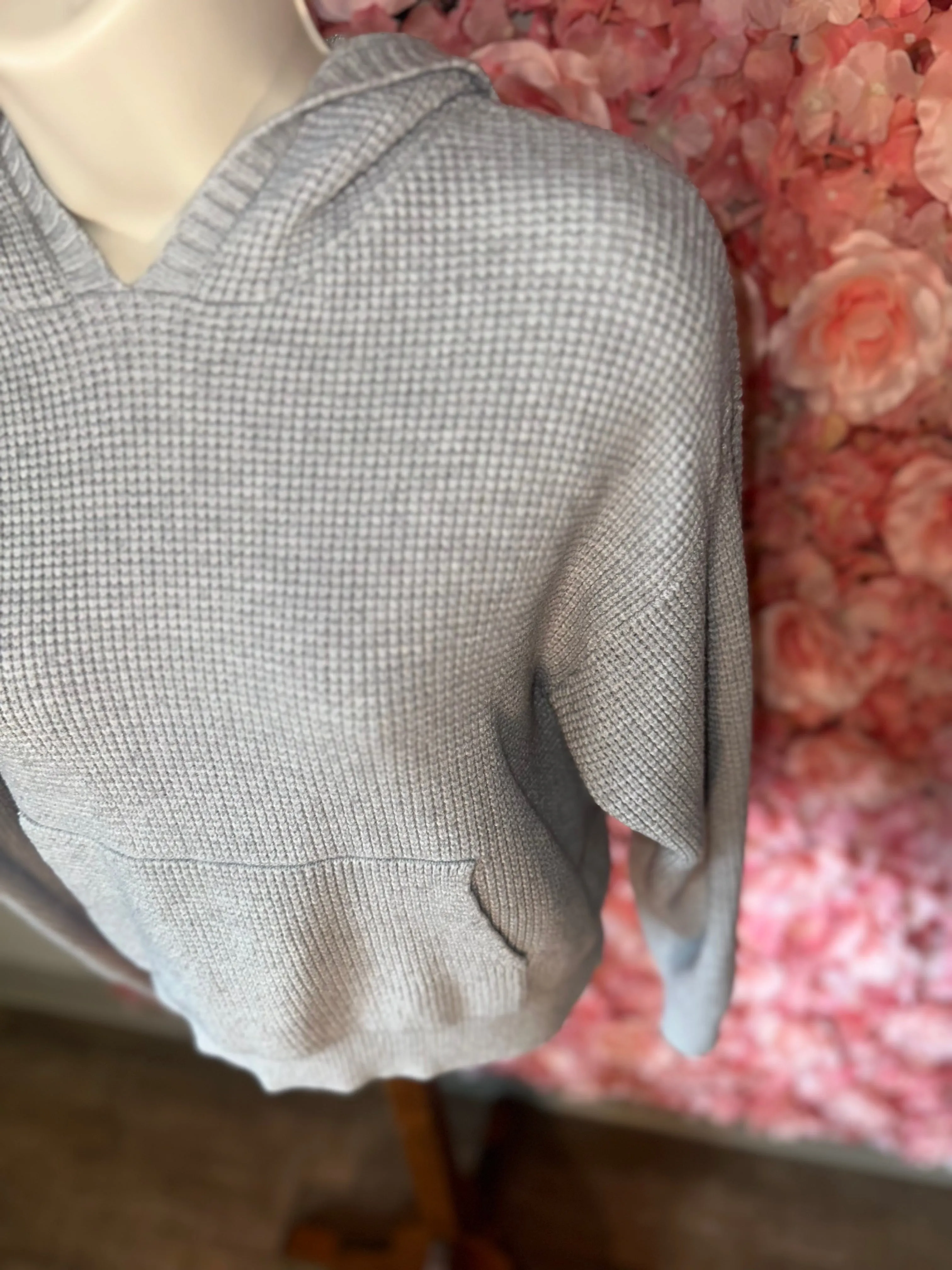 Sincerely Jules (Medium) Grey Knit Sweater Hoodie