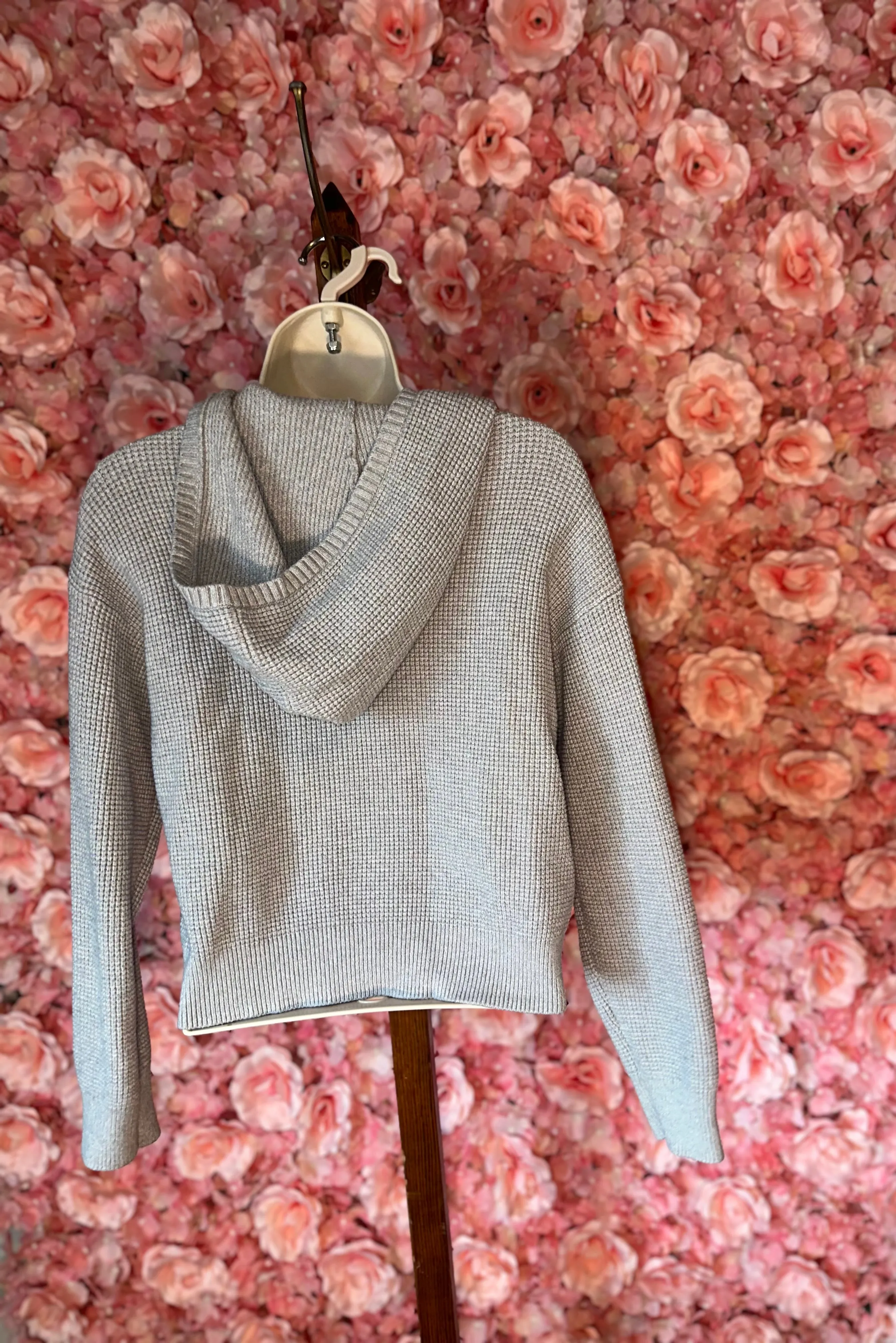 Sincerely Jules (Medium) Grey Knit Sweater Hoodie