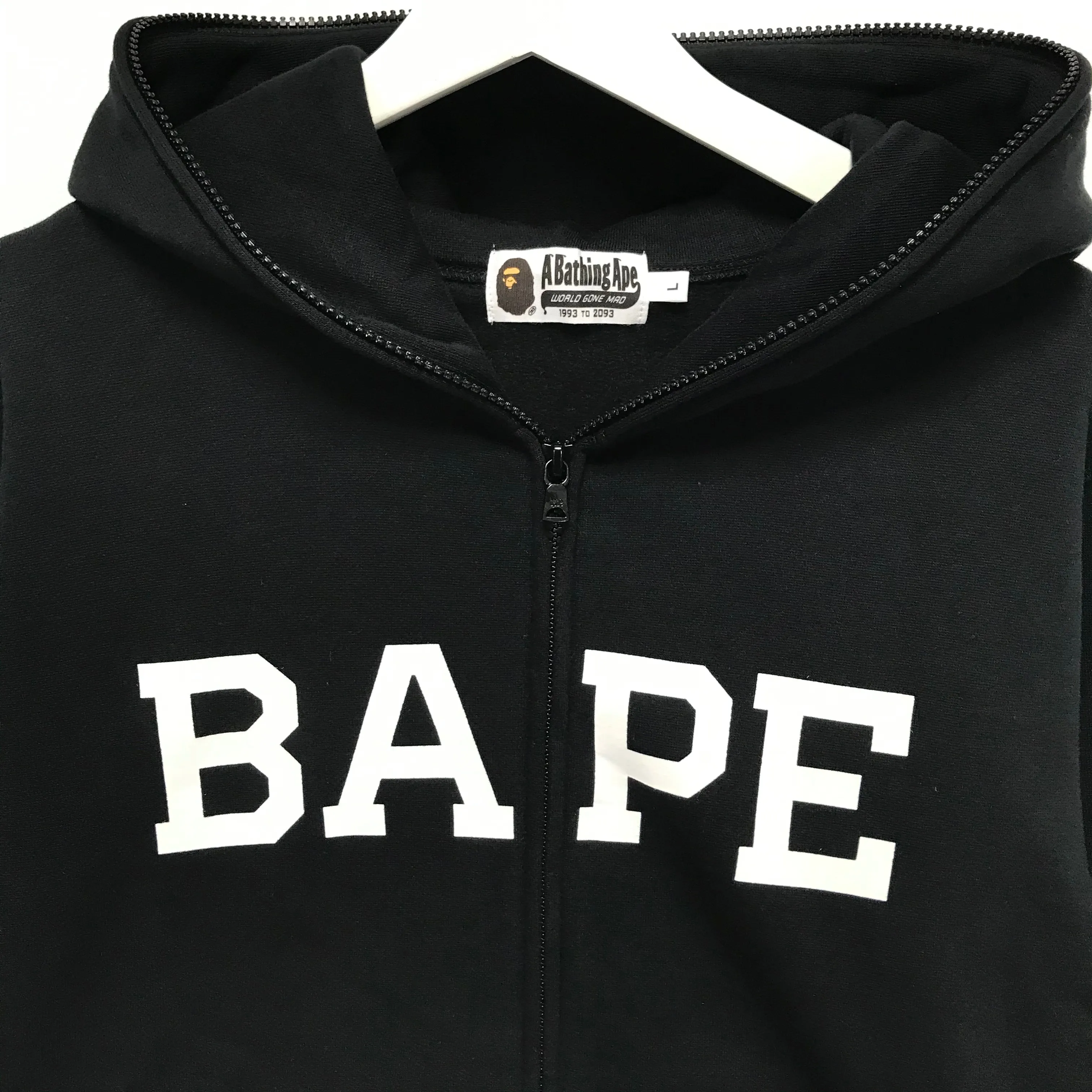 [S~L] DS! Bape Spell Out ABC Camo Head Full Zip Hoodie
