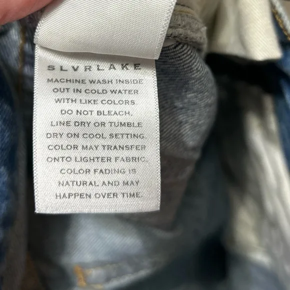 ⭐️SLVRLAKE Stella High Waist Slim Straight Leg Jeans in Badlands ⭐️