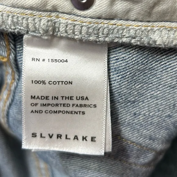 ⭐️SLVRLAKE Stella High Waist Slim Straight Leg Jeans in Badlands ⭐️