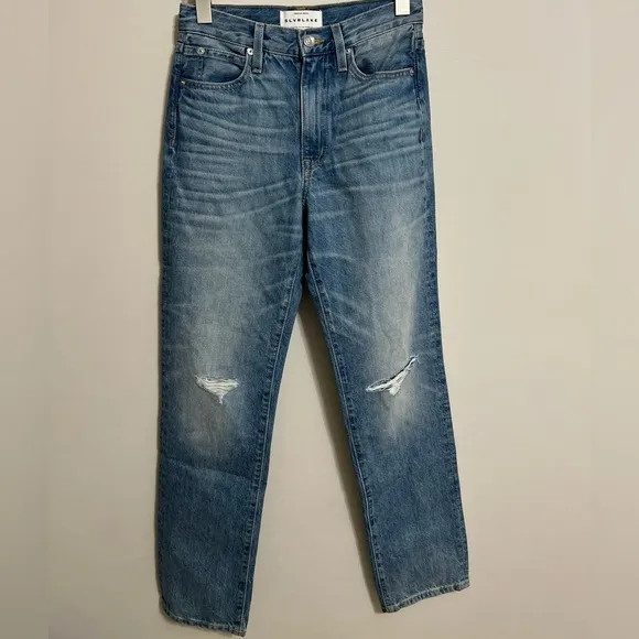 ⭐️SLVRLAKE Stella High Waist Slim Straight Leg Jeans in Badlands ⭐️