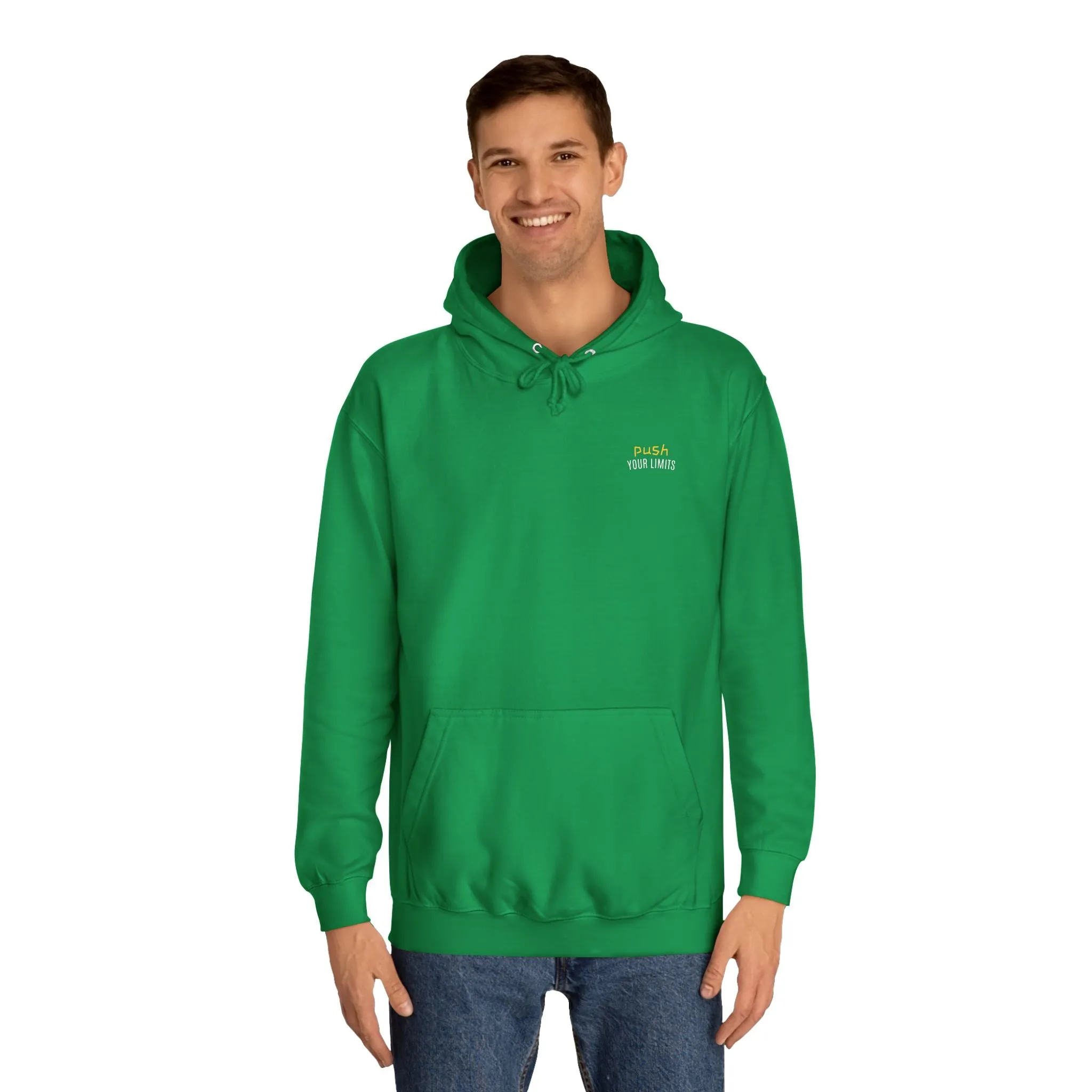 SNRG Unisex Hoodie - Push Your Limits, Sweatshirt, Hooded Jacket, Casual Pullover, Trendy Apparel, Outerwear, Hoodie