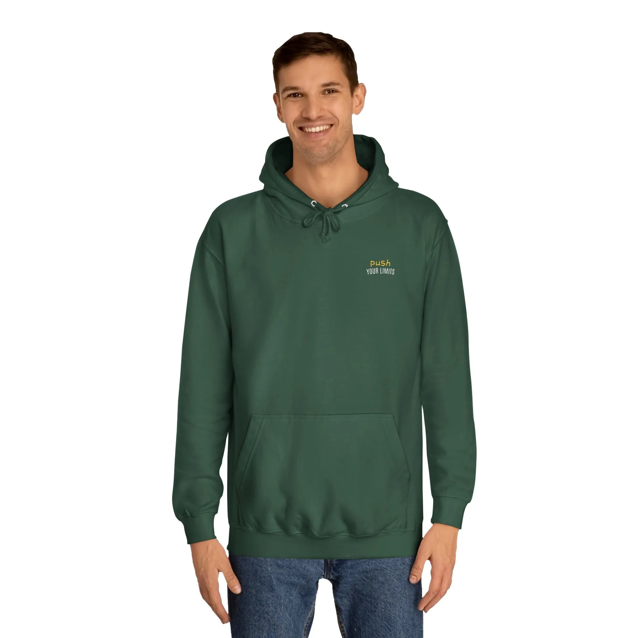 SNRG Unisex Hoodie - Push Your Limits, Sweatshirt, Hooded Jacket, Casual Pullover, Trendy Apparel, Outerwear, Hoodie