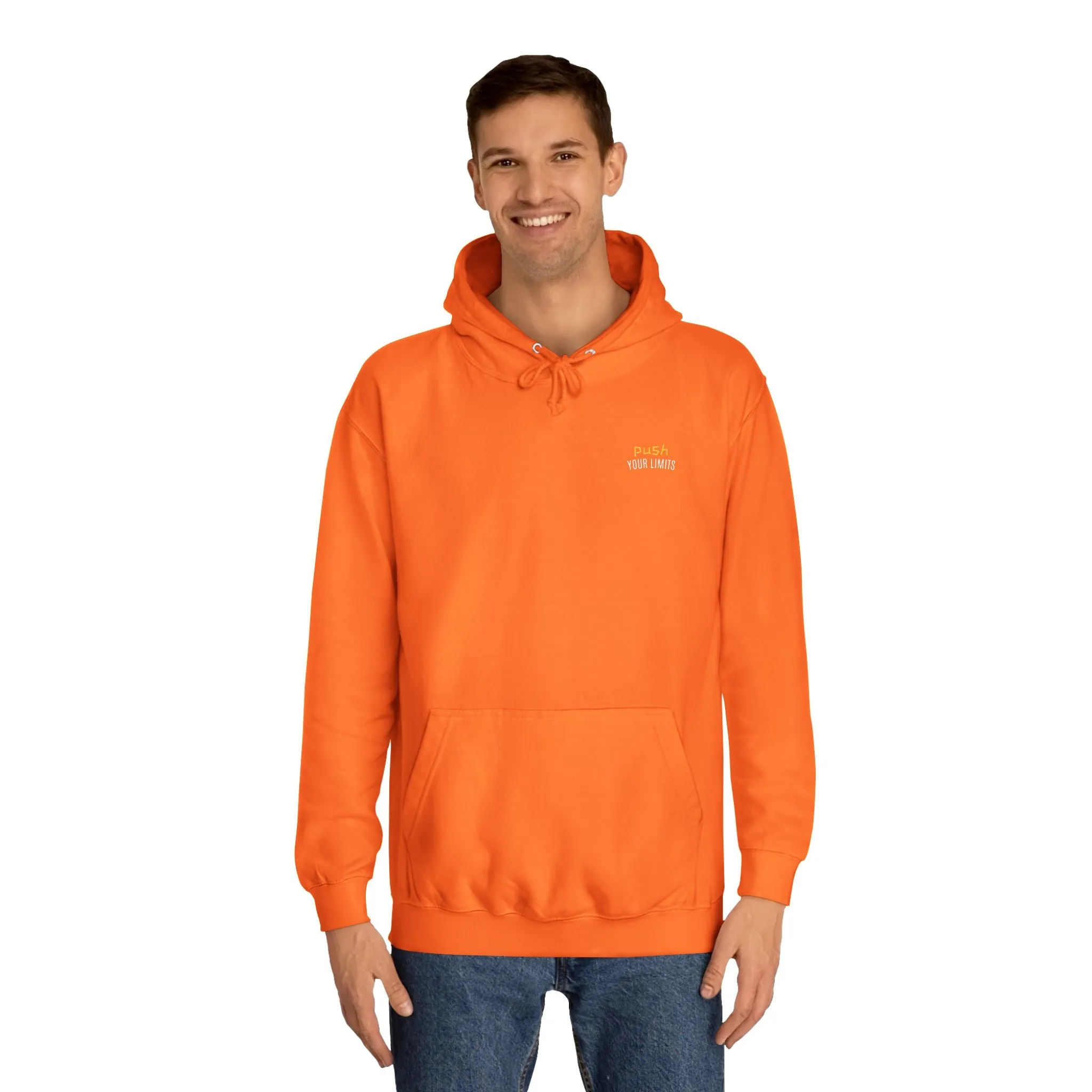 SNRG Unisex Hoodie - Push Your Limits, Sweatshirt, Hooded Jacket, Casual Pullover, Trendy Apparel, Outerwear, Hoodie