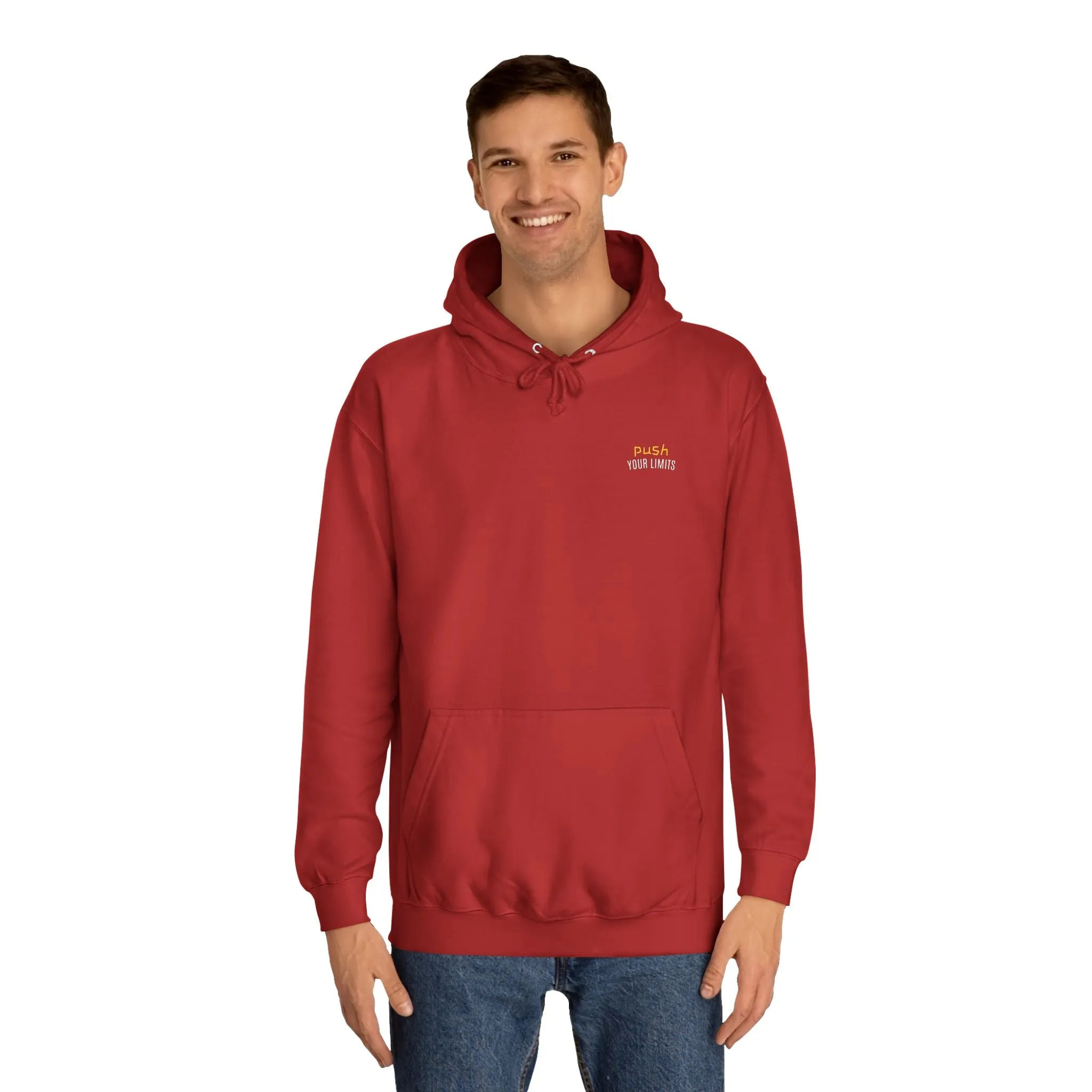 SNRG Unisex Hoodie - Push Your Limits, Sweatshirt, Hooded Jacket, Casual Pullover, Trendy Apparel, Outerwear, Hoodie