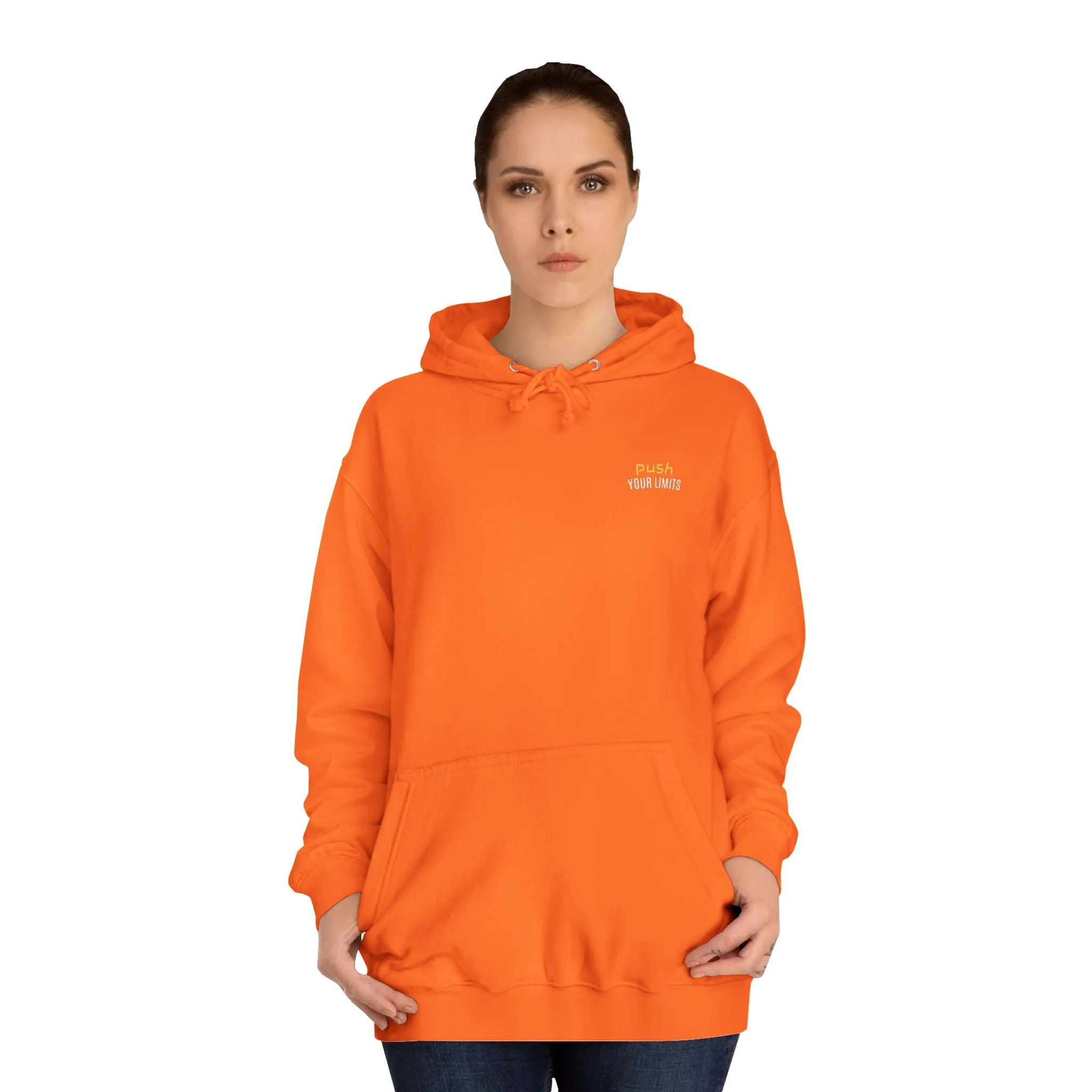 SNRG Unisex Hoodie - Push Your Limits, Sweatshirt, Hooded Jacket, Casual Pullover, Trendy Apparel, Outerwear, Hoodie