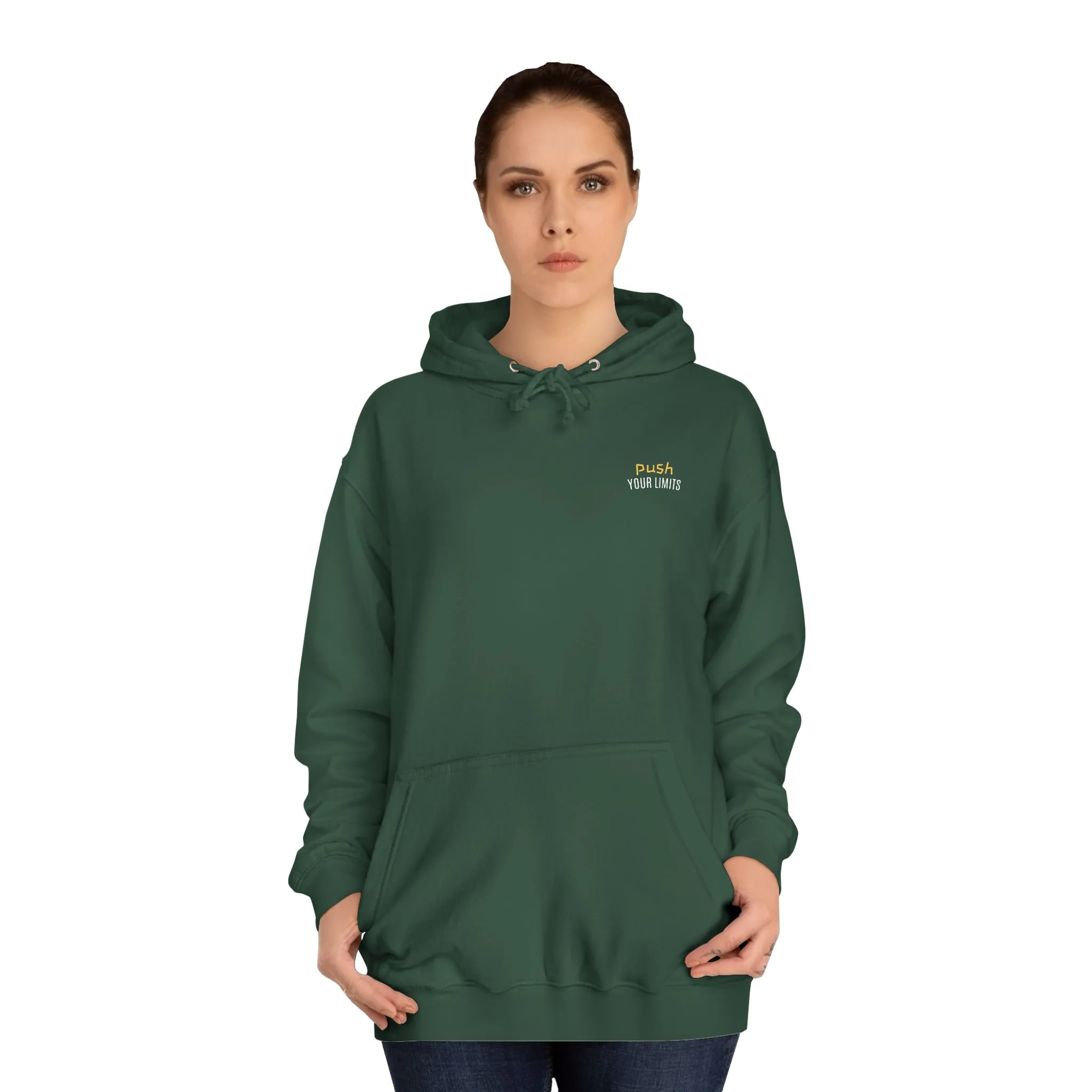 SNRG Unisex Hoodie - Push Your Limits, Sweatshirt, Hooded Jacket, Casual Pullover, Trendy Apparel, Outerwear, Hoodie