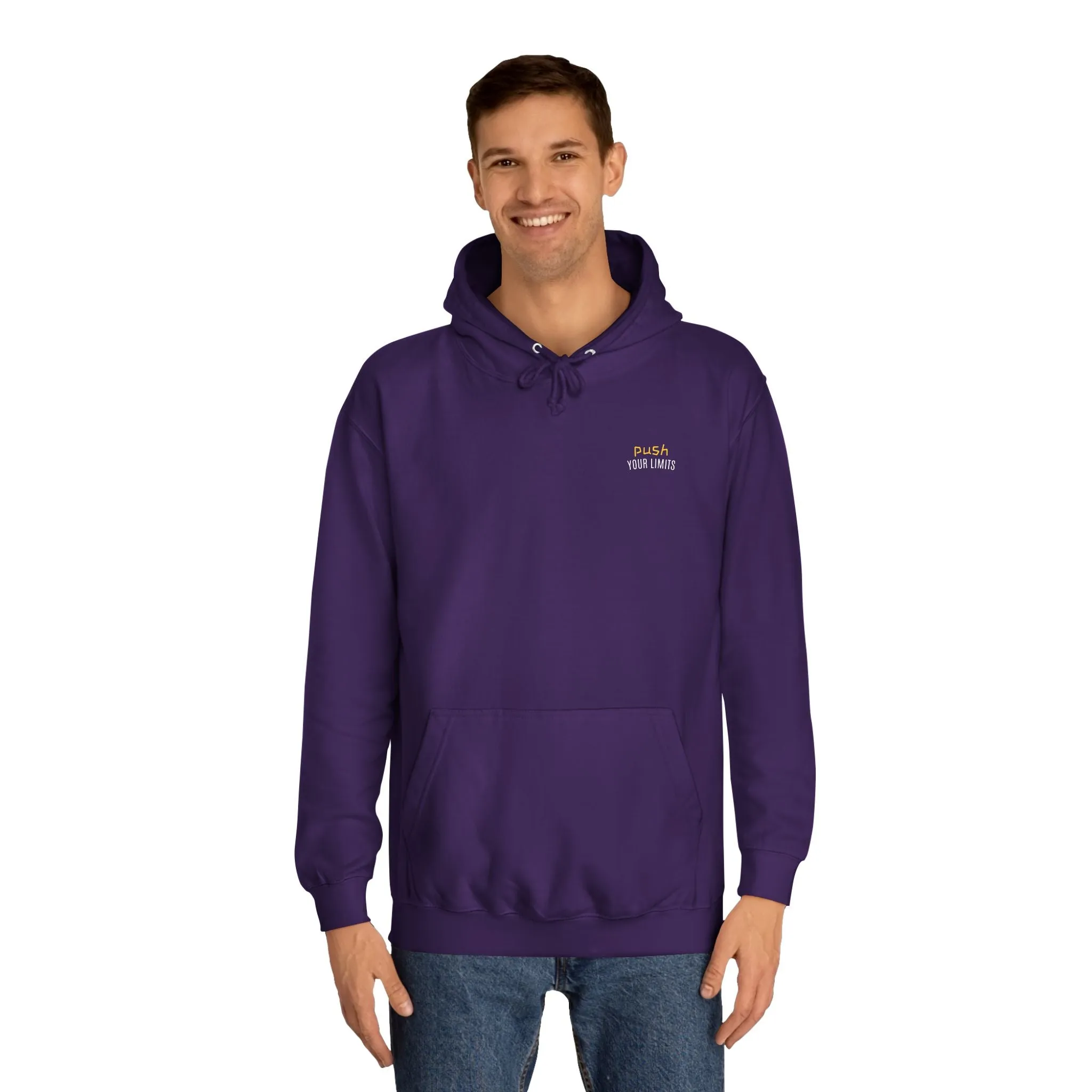 SNRG Unisex Hoodie - Push Your Limits, Sweatshirt, Hooded Jacket, Casual Pullover, Trendy Apparel, Outerwear, Hoodie