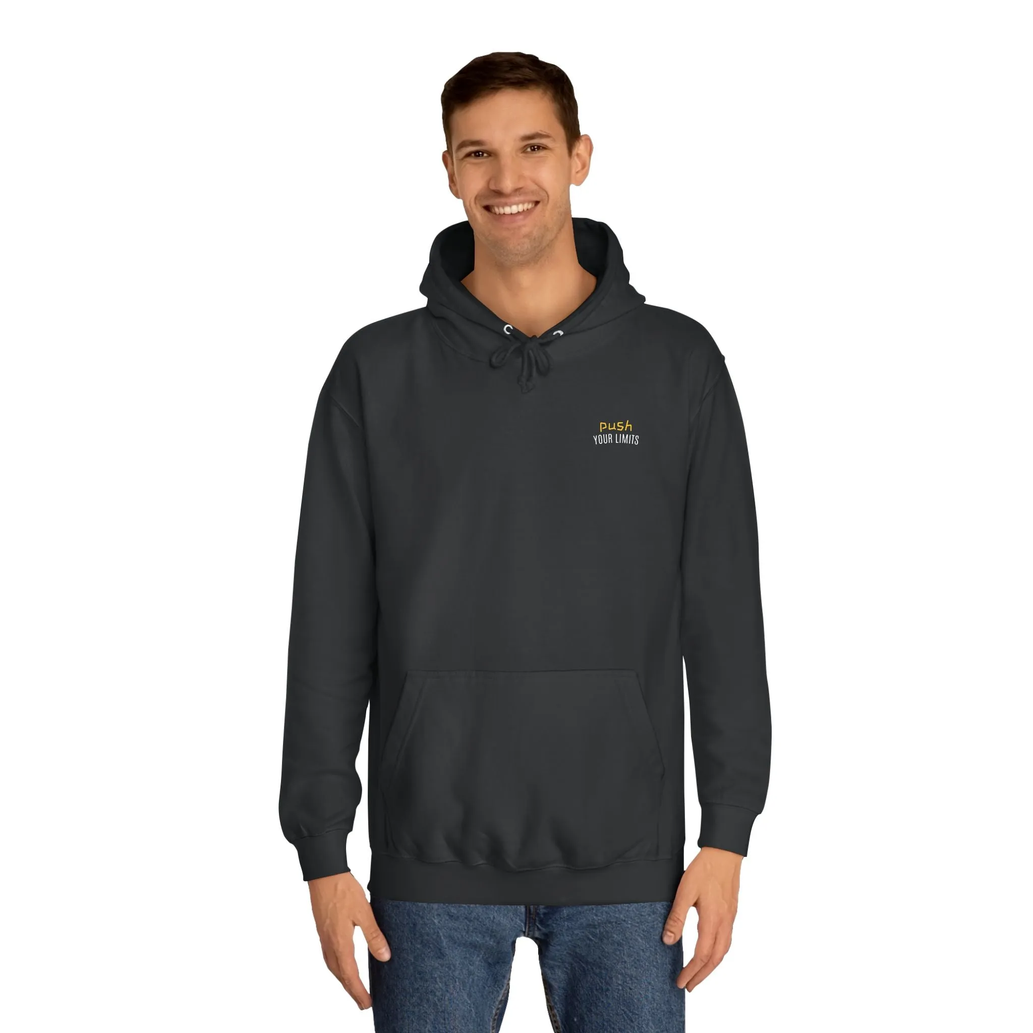 SNRG Unisex Hoodie - Push Your Limits, Sweatshirt, Hooded Jacket, Casual Pullover, Trendy Apparel, Outerwear, Hoodie