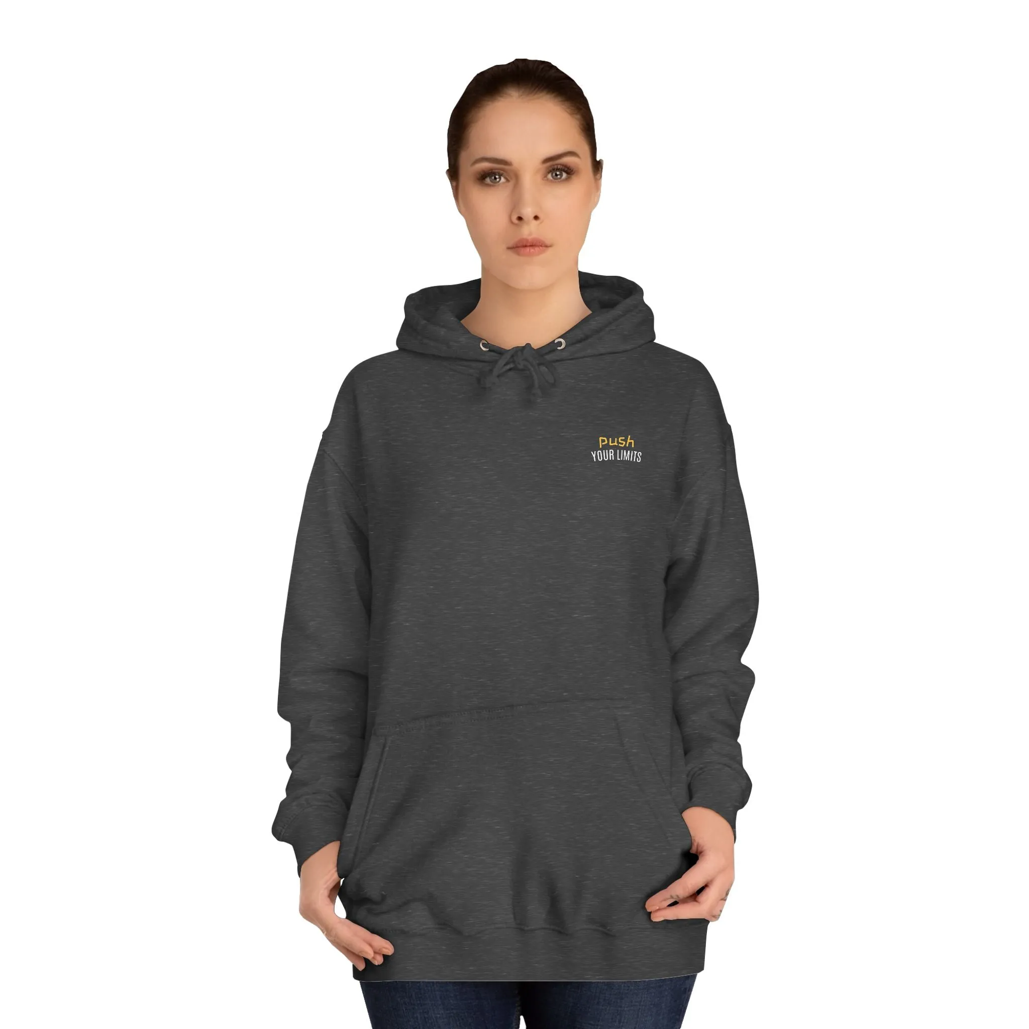 SNRG Unisex Hoodie - Push Your Limits, Sweatshirt, Hooded Jacket, Casual Pullover, Trendy Apparel, Outerwear, Hoodie