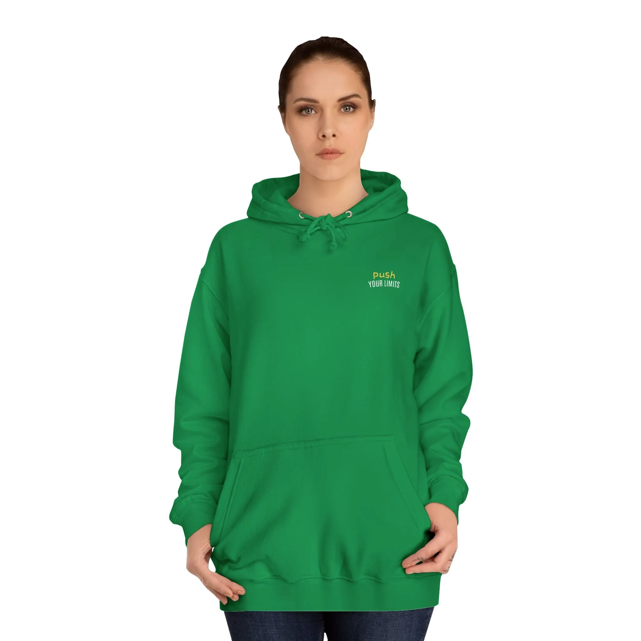 SNRG Unisex Hoodie - Push Your Limits, Sweatshirt, Hooded Jacket, Casual Pullover, Trendy Apparel, Outerwear, Hoodie