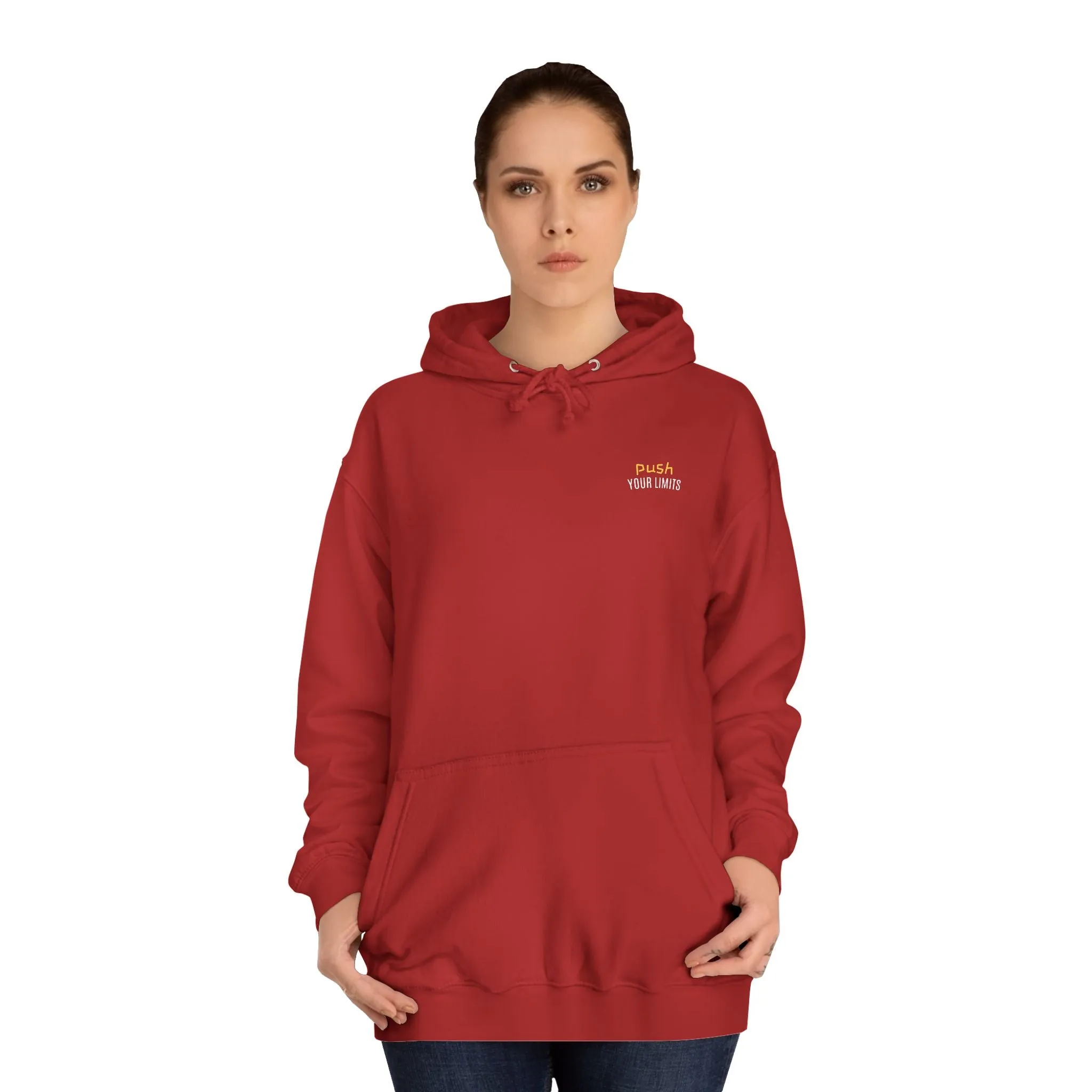 SNRG Unisex Hoodie - Push Your Limits, Sweatshirt, Hooded Jacket, Casual Pullover, Trendy Apparel, Outerwear, Hoodie