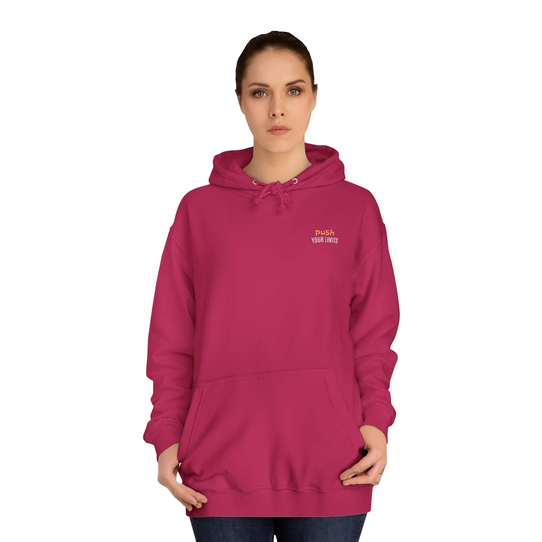 SNRG Unisex Hoodie - Push Your Limits, Sweatshirt, Hooded Jacket, Casual Pullover, Trendy Apparel, Outerwear, Hoodie