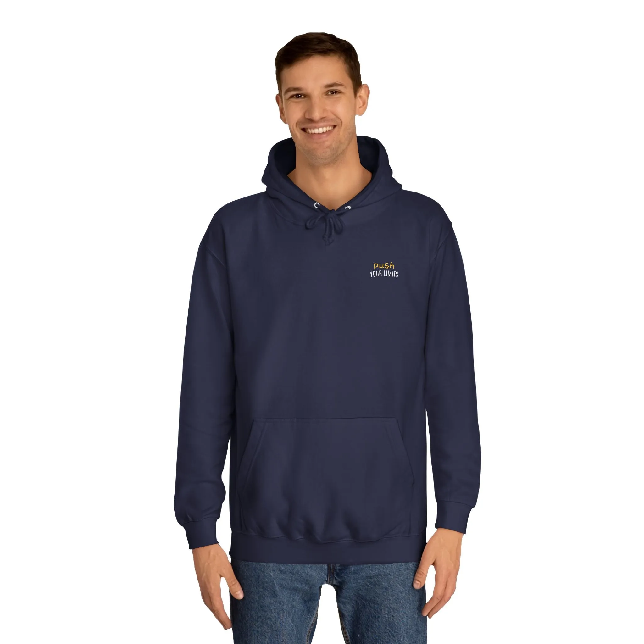 SNRG Unisex Hoodie - Push Your Limits, Sweatshirt, Hooded Jacket, Casual Pullover, Trendy Apparel, Outerwear, Hoodie