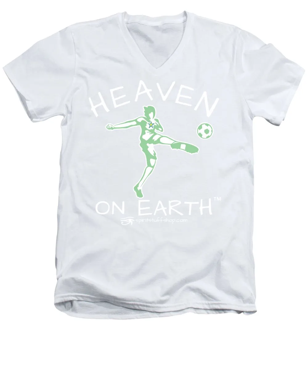 Soccer Heaven On Earth - Men's V-Neck T-Shirt