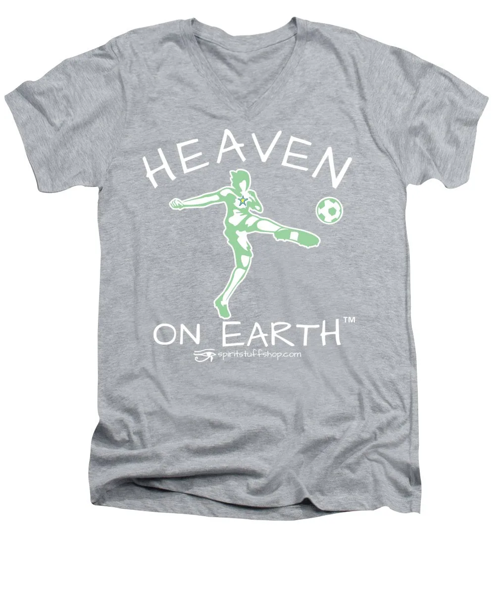 Soccer Heaven On Earth - Men's V-Neck T-Shirt