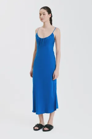 Sol Cupro Dress Pacific