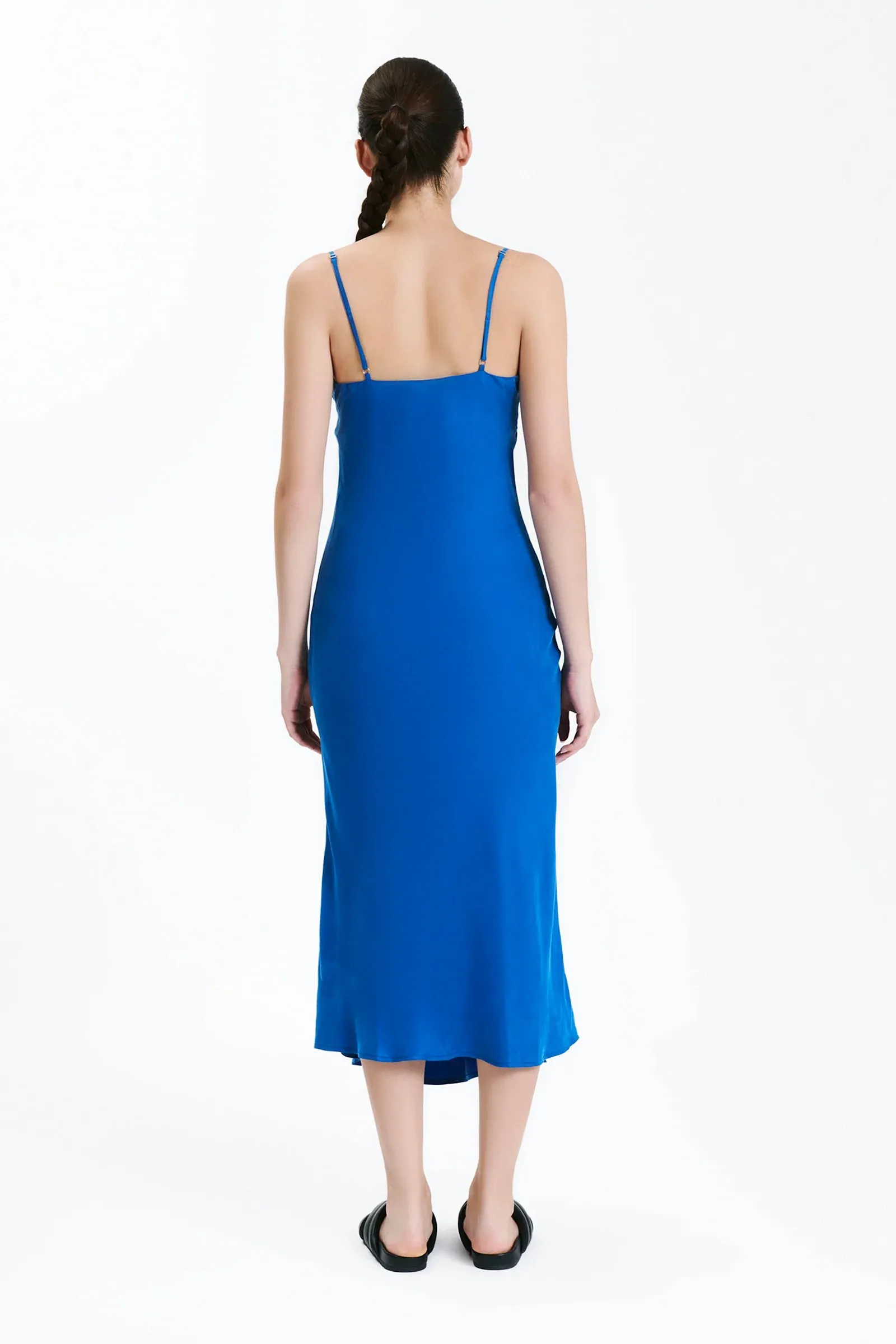Sol Cupro Dress Pacific