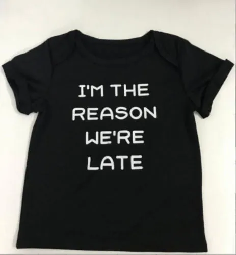 Sorry I'm Late T-Shirt Fashion Mommy and me Matching Shirts