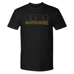 South Park Character Silhouettes Unisex Crew Neck T-Shirt