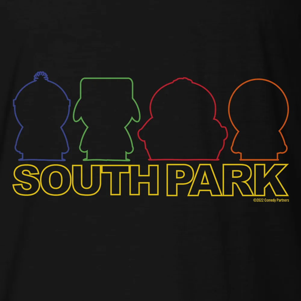 South Park Character Silhouettes Unisex Crew Neck T-Shirt
