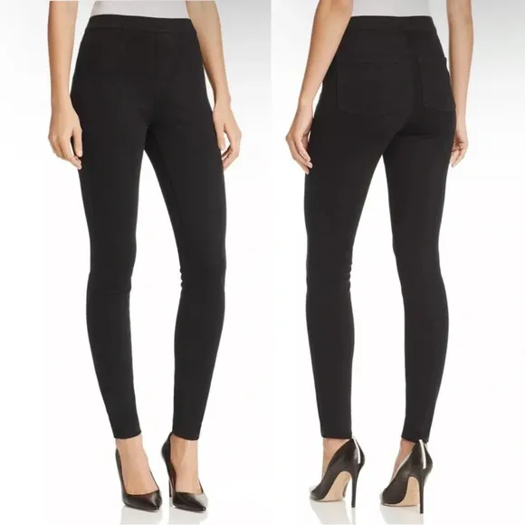 SPANX | Jean-ish Ankle Leggings Denim Tummy Control Shaping Black