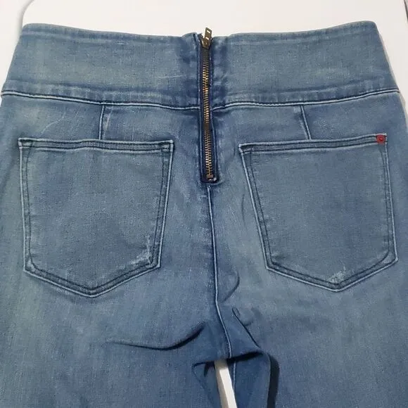 SPANX Signature Waist Ankle Skinny High Rise Back Zipper Jeans