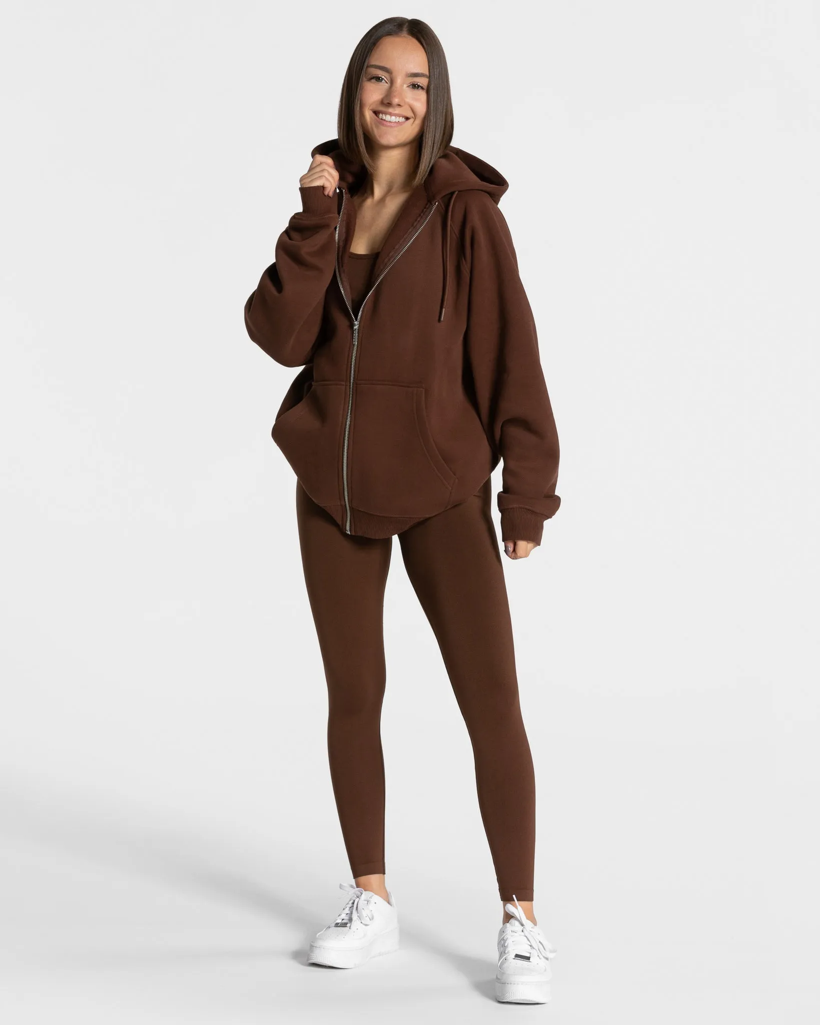 Statement Oversized Jacke "Kaffee"