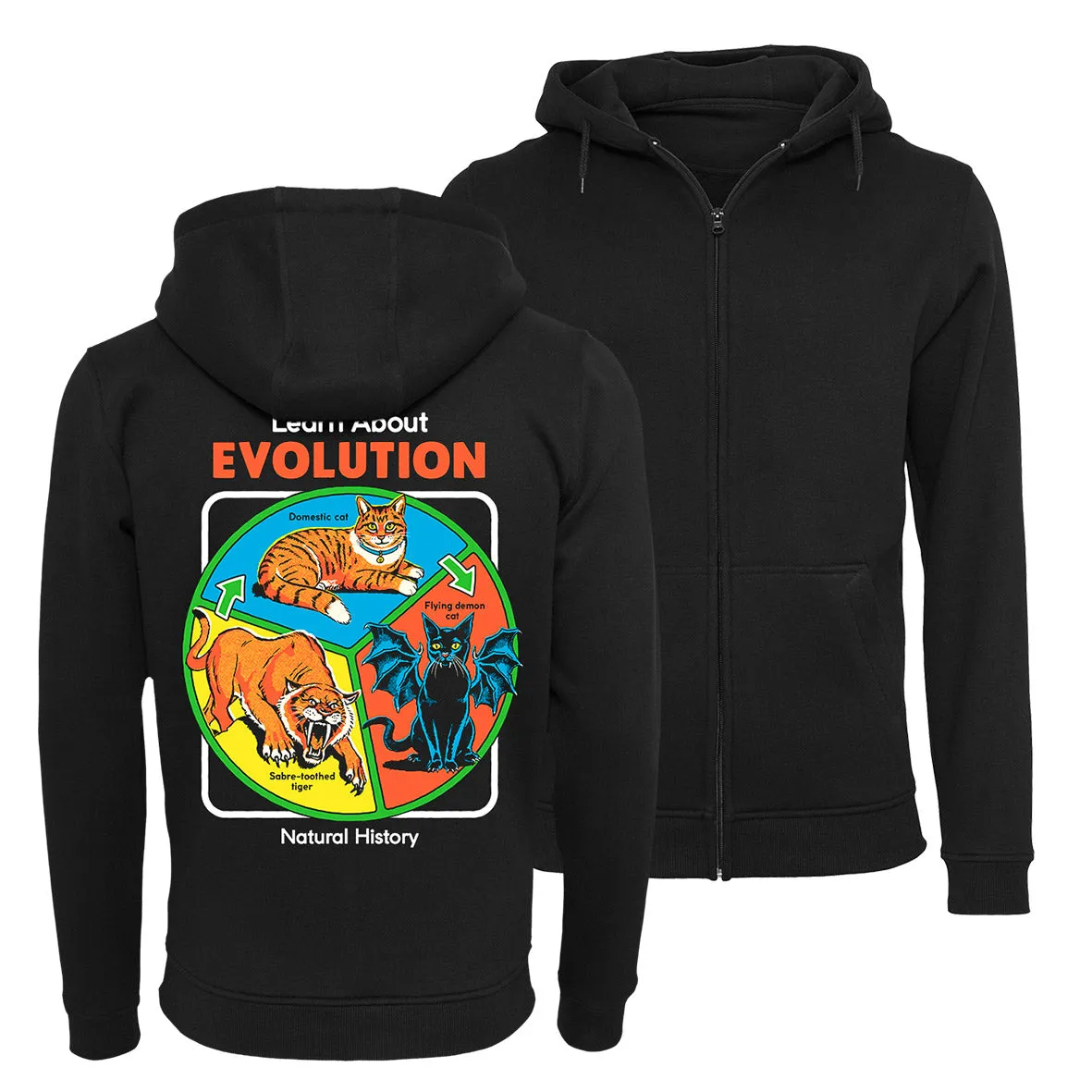 Steven Rhodes - Learn about Evolution - Zip-Hoodie