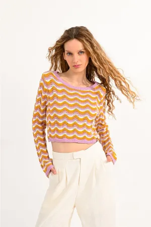 STRIPE KNIT SWEATER