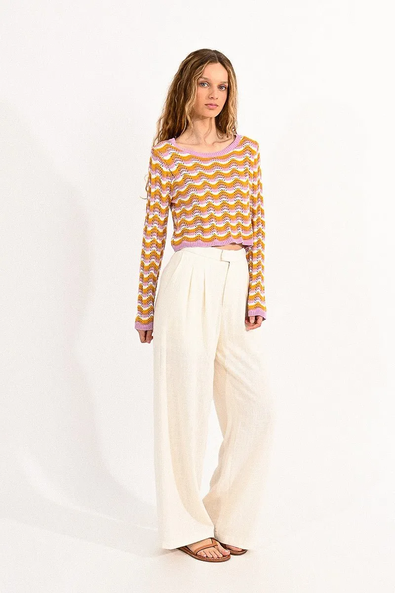 STRIPE KNIT SWEATER