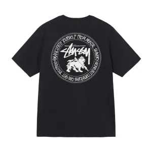 Stussy Lion Dot Pigment Dyed T-Shirt Black