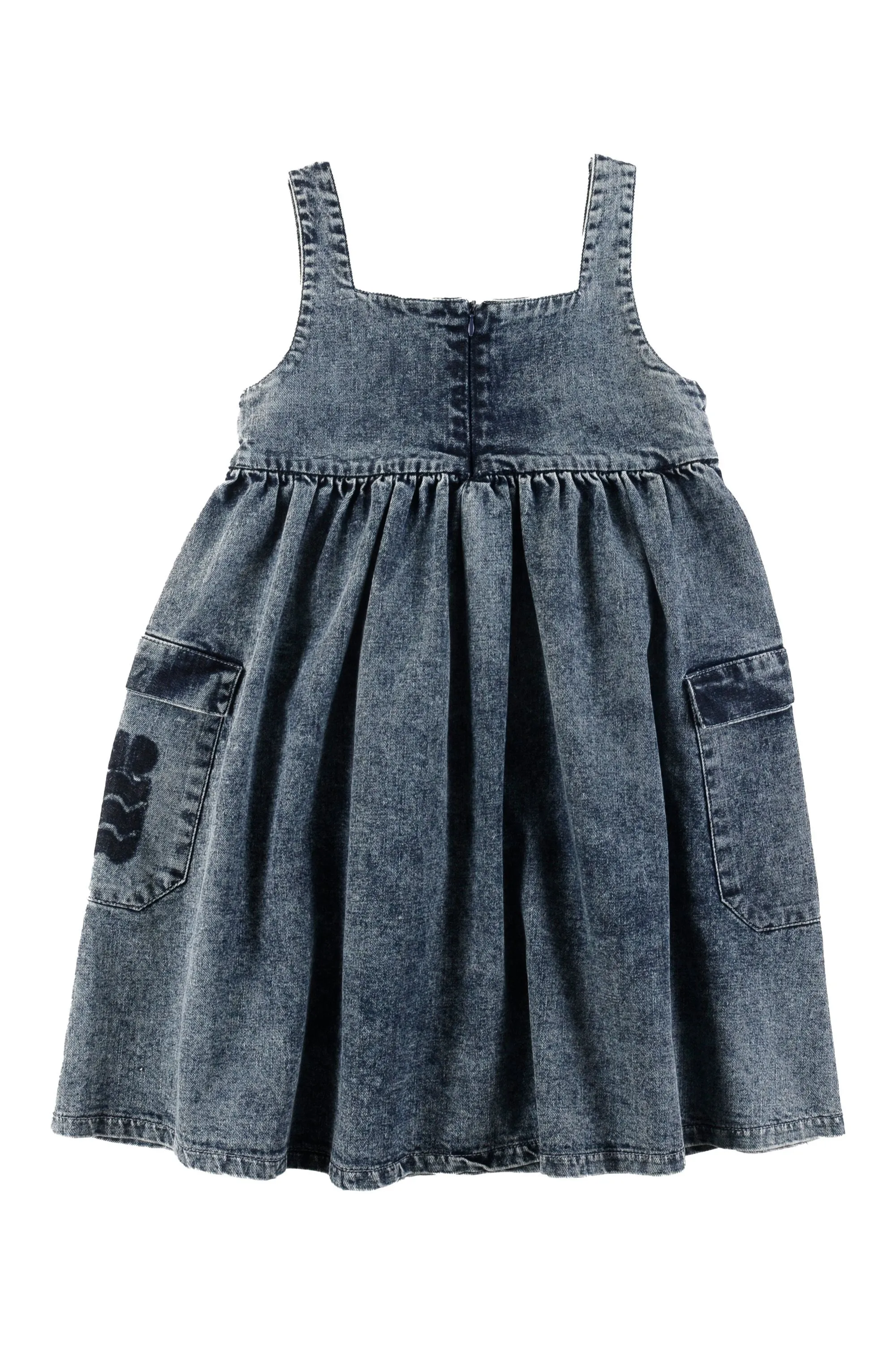 Summer blue stone wash dress by Loud